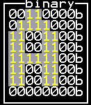 A rows as binary