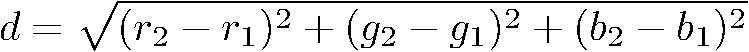 color distance formula