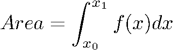 equation for area integral