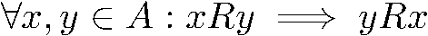 Symmetric property